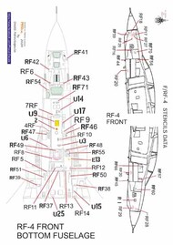  Procal Decals  1/32 BLACK Greek Air Force McDonnell F-4E and RF-4E Phantoms stencil data PD32-906B