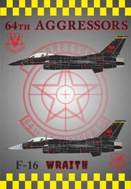  Procal Decals  1/48 64th Aggressors F-16 Wraith Paint PD48-2201