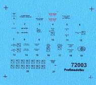  ProfiModeller  1/72 Hawker Hurrican Mk.I Stencils PF72003P