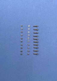 Brass bolt set 2. Diameter 0,6 mm, hexagon 1 mm #MTC-E35227