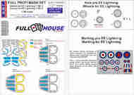  Q-M-T  1/48 Full House Paint masks for BAC/EE Lightning T QMTM48005