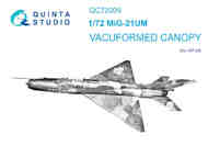 Mikoyan MiG-21UM vacuumed clear canopy #QTSQC72009