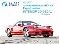 Interior 3D Decal - Acura/Honda NSX NA1 Export Version (TAM kit) #QTSQD24007