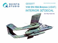  Quinta Studio  1/32 OV-10A Bronco (USAF version) 3D-Printed & coloured Interior on decal paper OUT OF STOCK IN US, HIGHER PRICED SOURCED IN EUROPE QTSQD32077