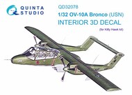  Quinta Studio  1/32 Interior 3D Decal - OV-10A Bronco USN Version (KTH kit) QTSQD32078
