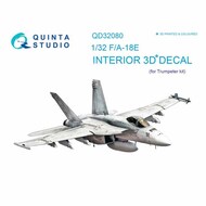  Quinta Studio  1/32 Boeing F/A-18E Super Hornet 3D-Printed & coloured Interior on decal paper OUT OF STOCK IN US, HIGHER PRICED SOURCED IN EUROPE QTSQD32080