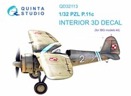 PZL P.11c 3D-Printed & coloured Interior on decal paper* #QTSQD32113