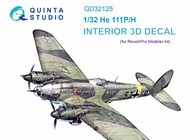 Heinkel He.111H/He-111P 3D-Printed & coloured Interior on decal paper* #QTSQD32125