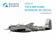  Quinta Studio  1/32 Interior 3D Decal - A-26B Invader (HBS kit) OUT OF STOCK IN US, HIGHER PRICED SOURCED IN EUROPE QTSQD32127