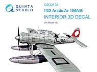 Arado Ar.196A/B 3D-Printed & coloured Interior on decal paper #QTSQD32138
