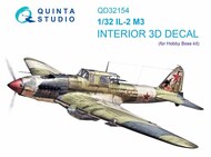  Quinta Studio  1/32 Interior 3D Decal - IL-2M3 Stormovik (HBS kit) QTSQD32154