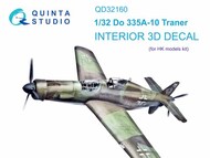 Interior 3D Decal - Do.335A-10 Trainer (HKM kit) #QTSQD32160