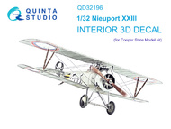 Nieuport 23 3D-Printed & coloured Interior on decal paper #QTSQD32196