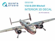 Interior 3D Decal - B-25H Mitchell (HKM kit) OUT OF STOCK IN US, HIGHER PRICED SOURCED IN EUROPE #QTSQD32199