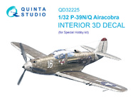 Bell P-39Q/N Airacobra 3D-Printed & coloured Interior #QTSQD32225