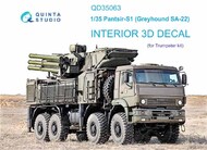  Quinta Studio  1/35 Interior 3D Decal - Pantsir-S1 (Greyhound SA-22) (TRP kit) QTSQD35063