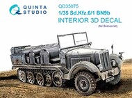  Quinta Studio  1/35 Sd.Kfz.6/1 Mittlerer Zugkraftwagen 5t (BN9b) 3D-Printed & coloured Interior on decal paper OUT OF STOCK IN US, HIGHER PRICED SOURCED IN EUROPE QTSQD35075