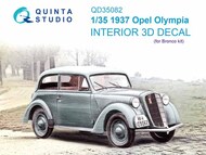  Quinta Studio  1/35 1937 Opel Olympia 3D-Printed & coloured Interior on decal paper QTSQD35082