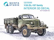  Quinta Studio  1/35 ZiL-157 family 3D-Printed & coloured Interior on decal paper QTSQD35086