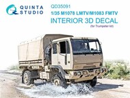  Quinta Studio  1/35 M1078 LMTV/M1083 FMTV 3D interior OUT OF STOCK IN US, HIGHER PRICED SOURCED IN EUROPE QTSQD35091