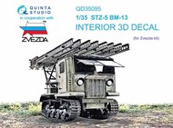  Quinta Studio  1/35 STZ-5 with MRL BM-13 Katyusha 3D-Printed & coloured Interior on decal paper QTSQD35095