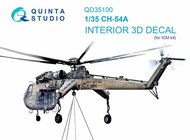 Sikorsky CH-54A 3D-Printed & coloured Interior on decal paper #QTSQD35100