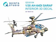 Boeing/Hughes AH-64DI Saraf 3D-Printed & coloured Interior on decal paper #QTSQD35104