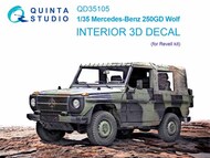 Interior 3D Decal - Mercedes-Benz 250GD Wolf (REV kit) #QTSQD35105