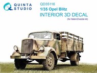 Interior 3D Decal - Opel Blitz (ITA/ZVE kit) #QTSQD35116