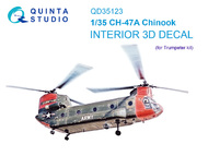 Boeing CH-47A 3D-Printed & coloured Interior on decal paper #QTSQD35123