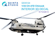 Boeing CH-47D 3D-Printed & coloured Interior on decal paper #QTSQD35124