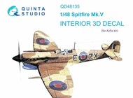 Supermarine Spitfire Mk.V 3D-Printed & coloured Interior on decal paper #QTSQD48135