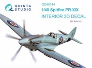  Quinta Studio  1/48 Interior 3D Decal - Spitfire PR.XIX (AFX kit) QTSQD48144