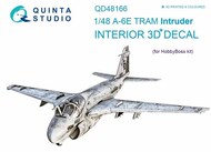  Quinta Studio  1/48 Grumman A-6E TRAM Intruder 3D-Printed & coloured Interior on decal paper QTSQD48166