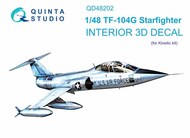Interior 3D Decal - F-104G Starfighter (KIN kit) #QTSQD48202