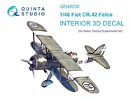 Fiat CR.42 Falco 3D-Printed & coloured Interior on decal paper* #QTSQD48230