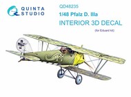 Pfalz D.IIIa 3D-Printed & coloured Interior on decal paper #QTSQD48235