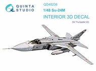 Suchoi Su-24M 3D-Printed & coloured Interior on decal paper* #QTSQD48238