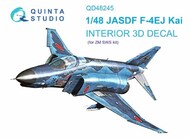  Quinta Studio  1/48 Interior 3D Decal - F-4EJ Kai Phantom II (ZKM kit) QTSQD48245
