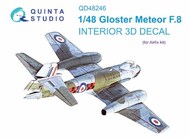  Quinta Studio  1/48 Interior 3D Decal - Meteor F.8 (AFX kit) QTSQD48246