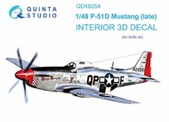 North-American P-51D Mustang Late 3D-Printed & coloured Interior on decal paper* #QTSQD48254