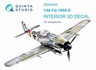 Focke-Wulf Fw.190A-8 3D-Printed & coloured Interior on decal paper* #QTSQD48265