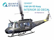  Quinta Studio  1/48 Bell UH-1D 3D-Printed & coloured Interior on decal paper QTSQD48267
