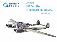 Focke-Wulf Fw.189A 3D-Printed & coloured Interior on decal paper* #QTSQD48275