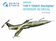 Lockheed F-104A/Starfighter 3D-Printed & coloured Interior on decal paper* #QTSQD48282