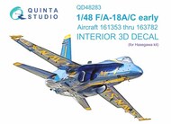 Interior 3D Decal - F-18A F-18C Hornet Early (HAS kit) #QTSQD48283