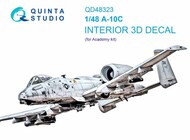  Quinta Studio  1/48 Fairchild A-10C 3D-Printed & coloured Interior on decal paper QTSQD48323