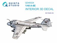  Quinta Studio  1/48 Interior 3D Decal - A-6E Intruder (KIN kit) QTSQD48324