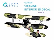  Quinta Studio  1/48 Polikarpov Po-2VS 3D-Printed & coloured Interior on decal paper OUT OF STOCK IN US, HIGHER PRICED SOURCED IN EUROPE QTSQD48329