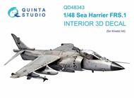  Quinta Studio  1/48 Interior 3D Decal - Sea Harrier FRS.1 (KIN kit) QTSQD48343